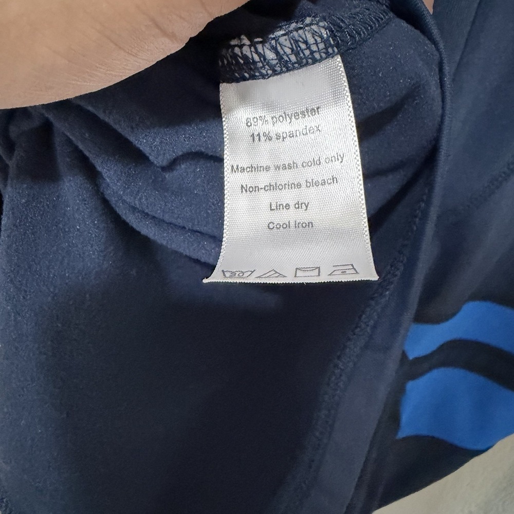ALO Men's Navy Blue Pullover 1/4 Zip Activewear Jacket Cool Fit Athleisure XL - Picture 8 of 10